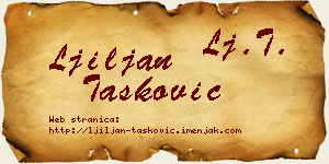 Ljiljan Tasković vizit kartica